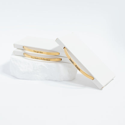 Wellness Engraved Bracelet Display