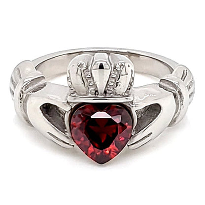 Claddagh Love, Loyalty, & Friendship Birthstone Ring