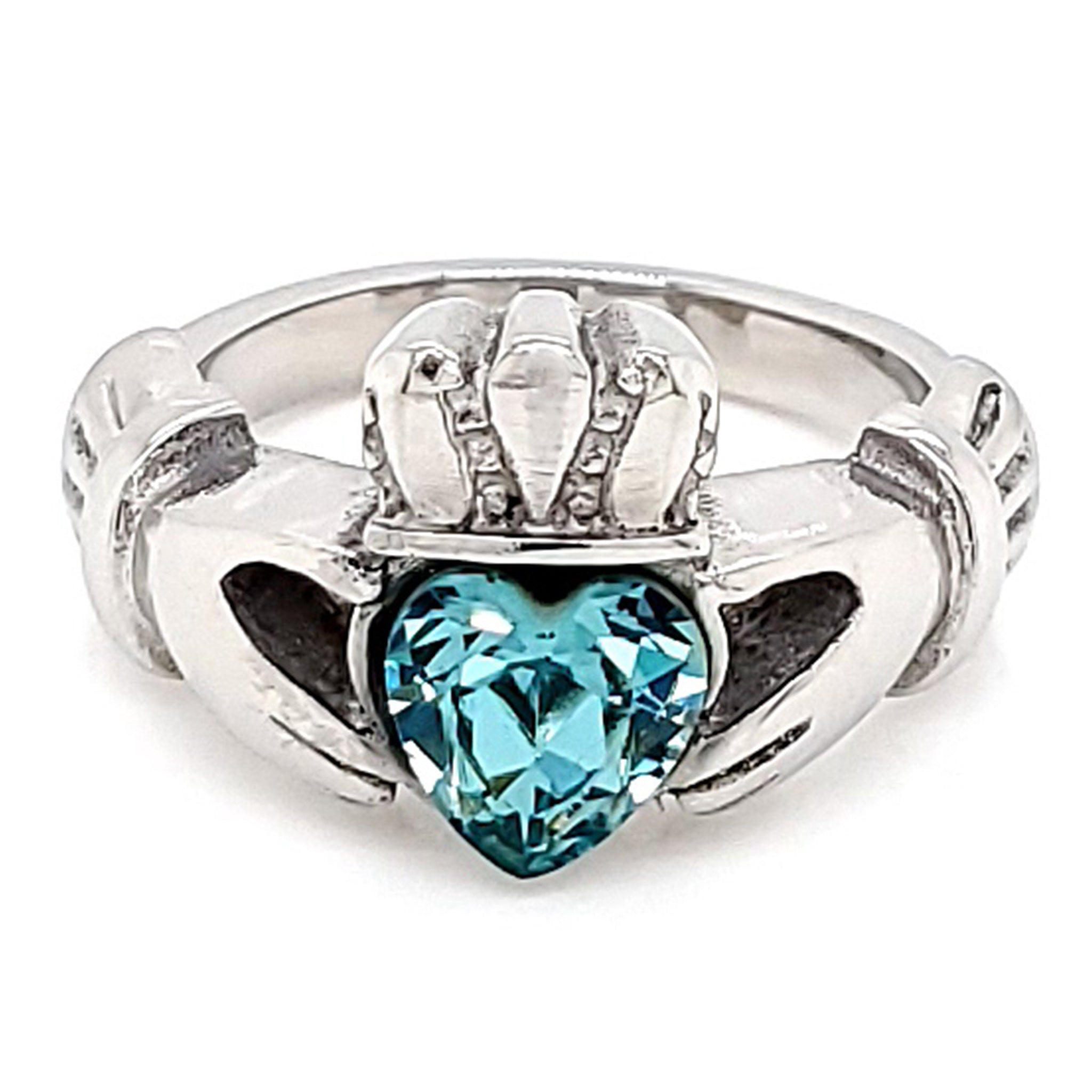 Claddagh Love, Loyalty, & Friendship Birthstone Ring