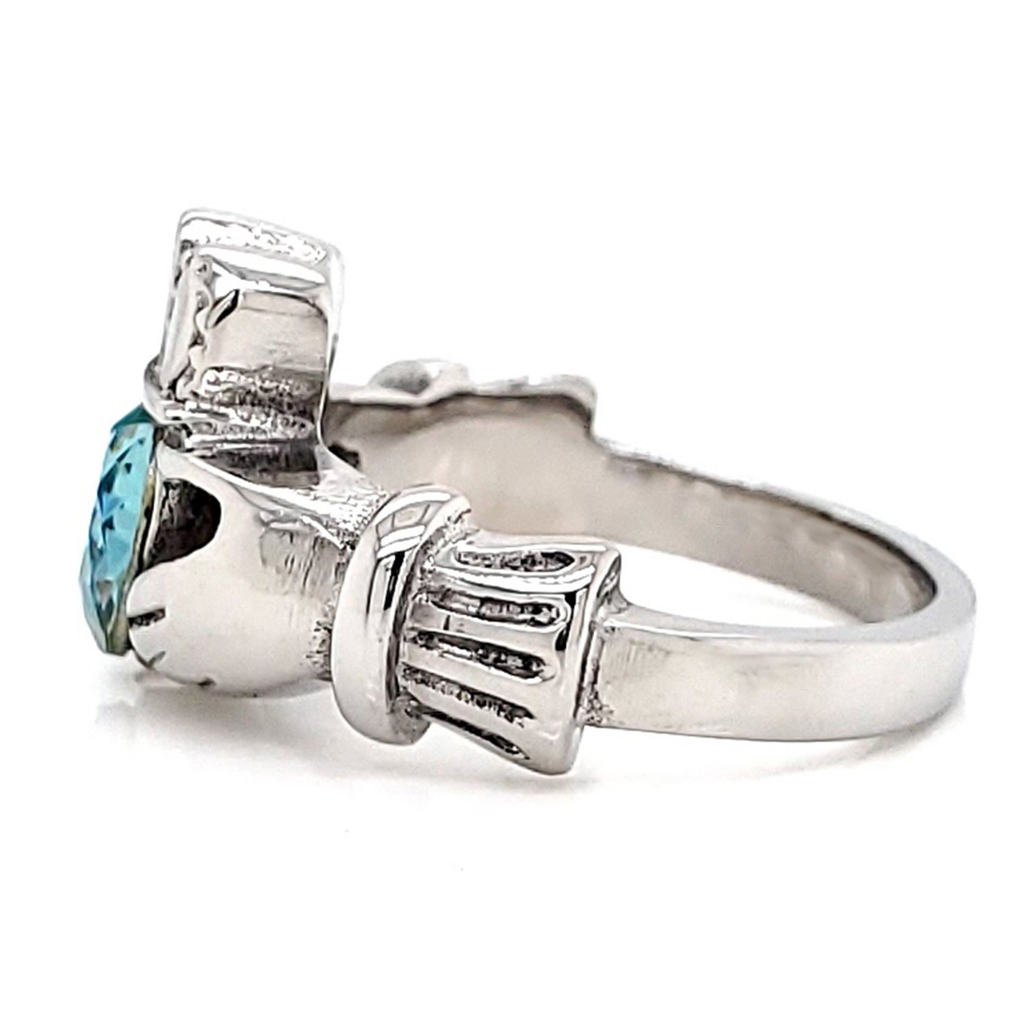 Claddagh Love, Loyalty, & Friendship Birthstone Ring