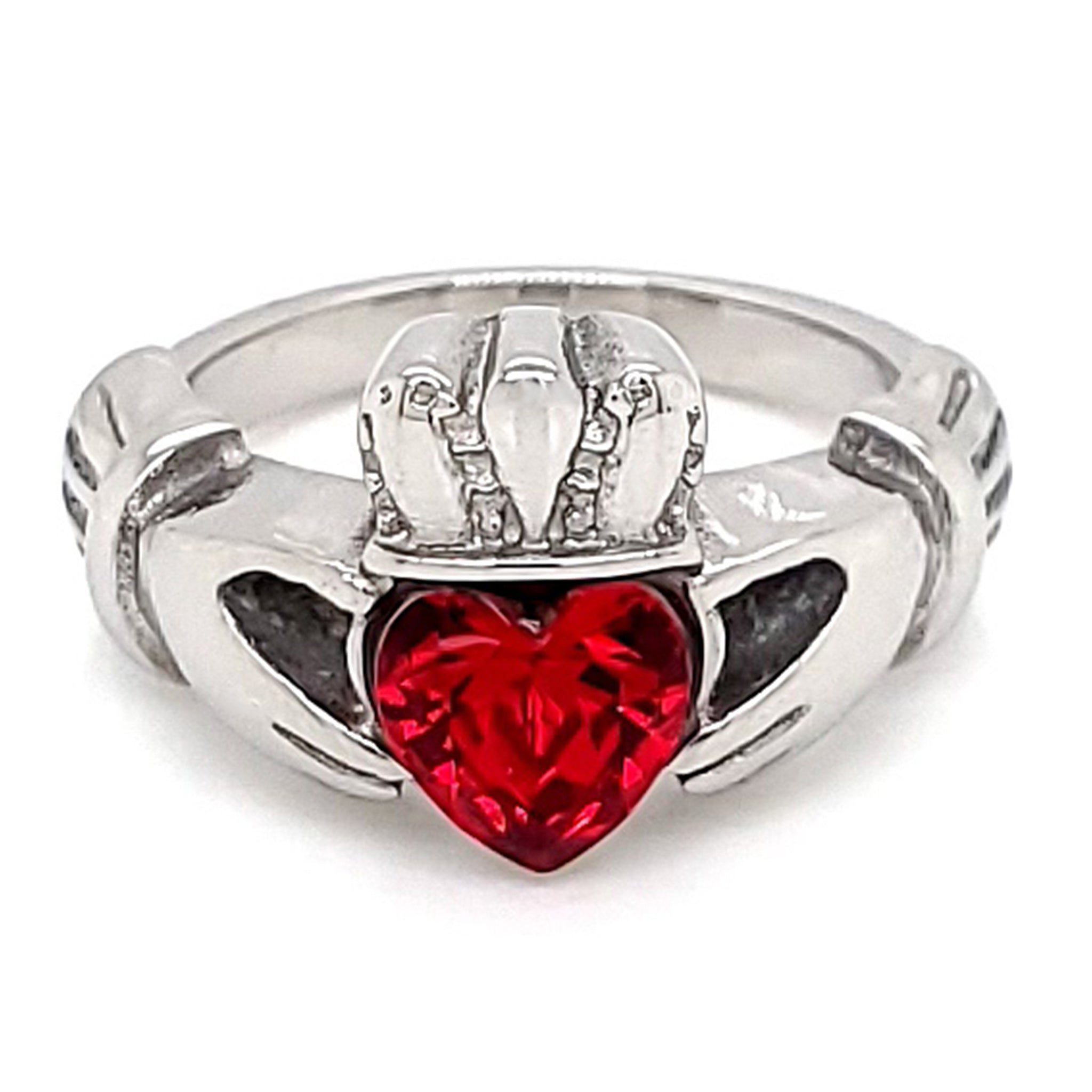 Claddagh Love, Loyalty, & Friendship Birthstone Ring