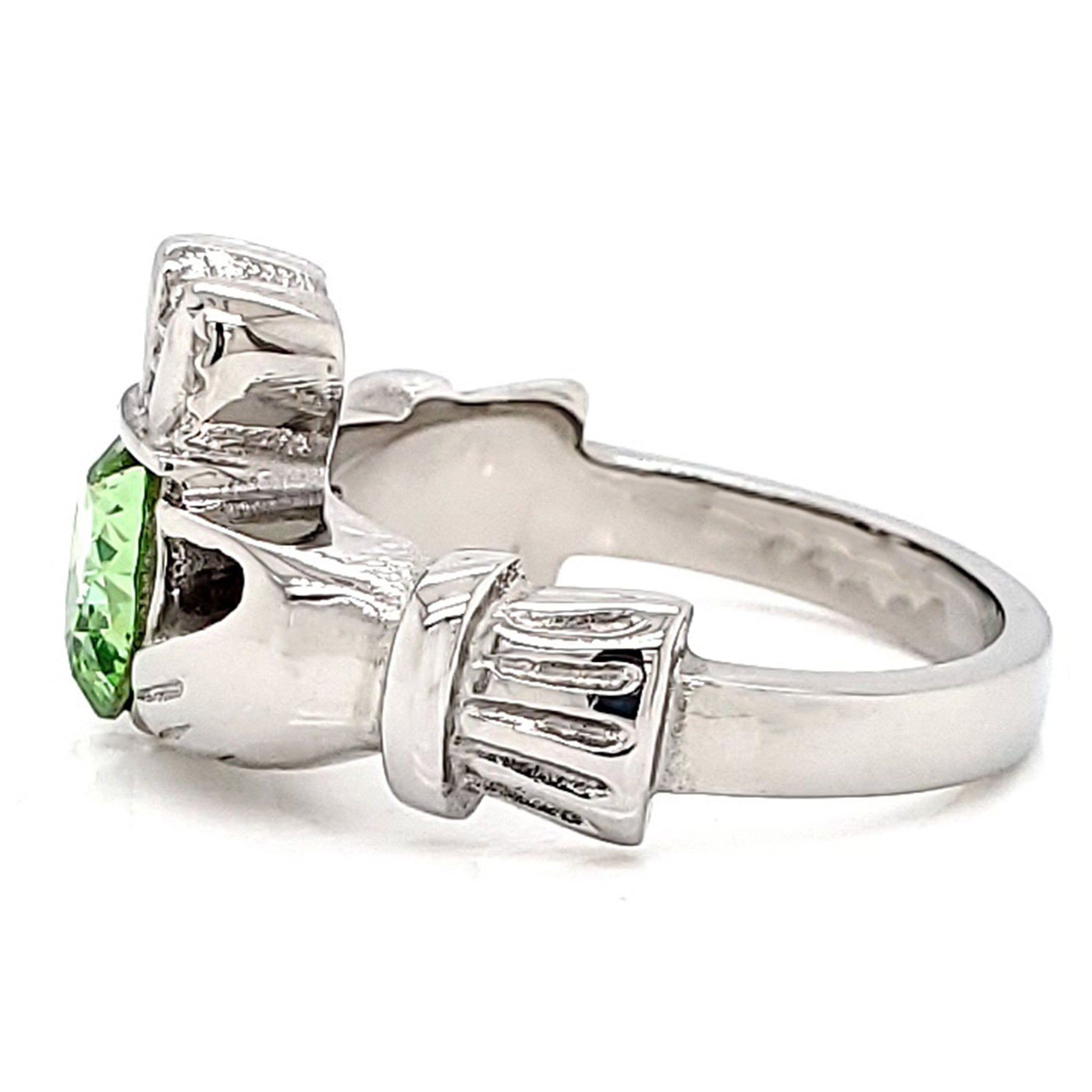 Claddagh Love, Loyalty, & Friendship Birthstone Ring