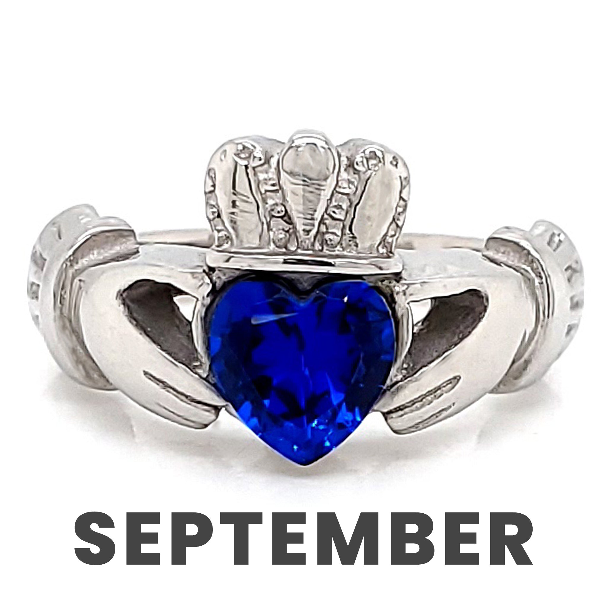 Claddagh Love, Loyalty, & Friendship Birthstone Ring