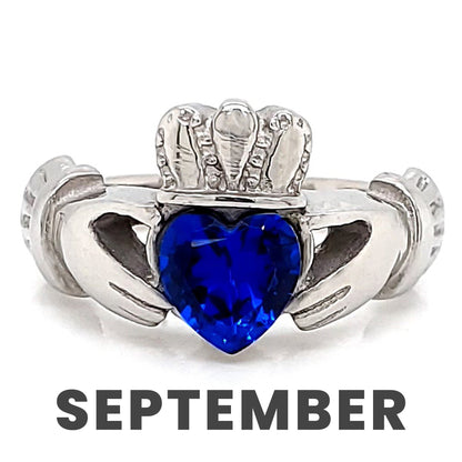 Claddagh Love, Loyalty, & Friendship Birthstone Ring