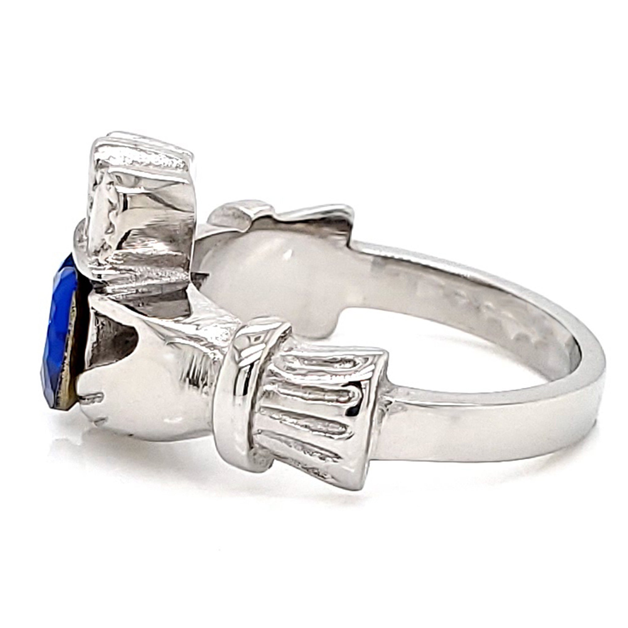 Claddagh Love, Loyalty, & Friendship Birthstone Ring