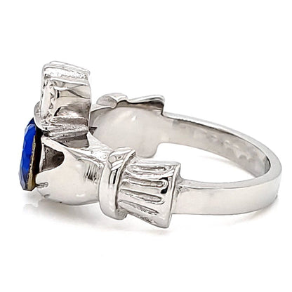 Claddagh Love, Loyalty, & Friendship Birthstone Ring