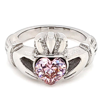 Claddagh Love, Loyalty, & Friendship Birthstone Ring