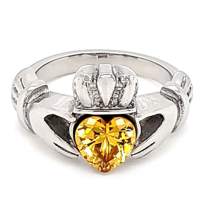 Claddagh Love, Loyalty, & Friendship Birthstone Ring