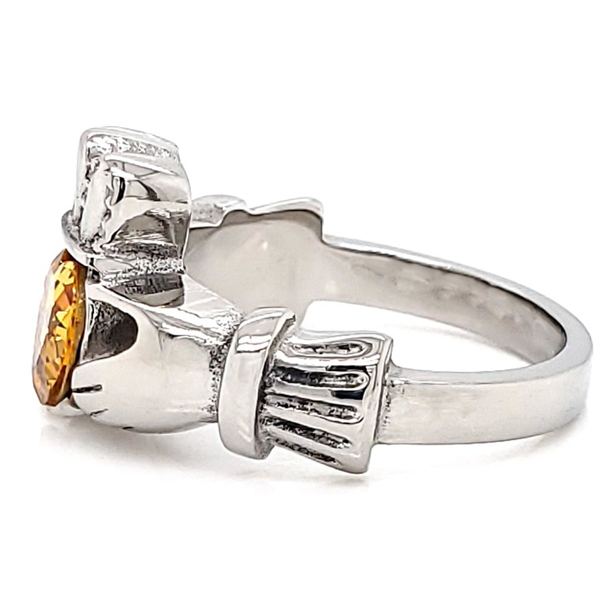Claddagh Love, Loyalty, & Friendship Birthstone Ring