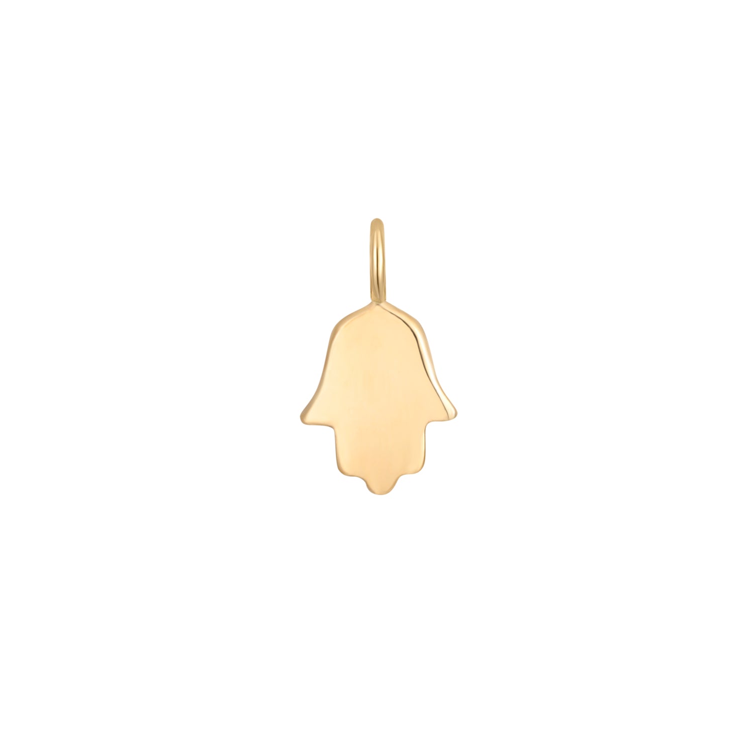 Permanent Jewelry 14K Solid Gold Hamsa Hand Charm