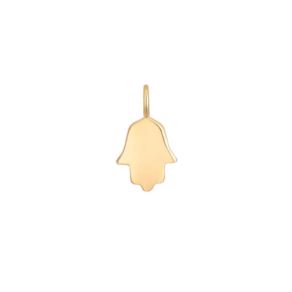 Permanent Jewelry 14K Solid Gold Hamsa Hand Charm