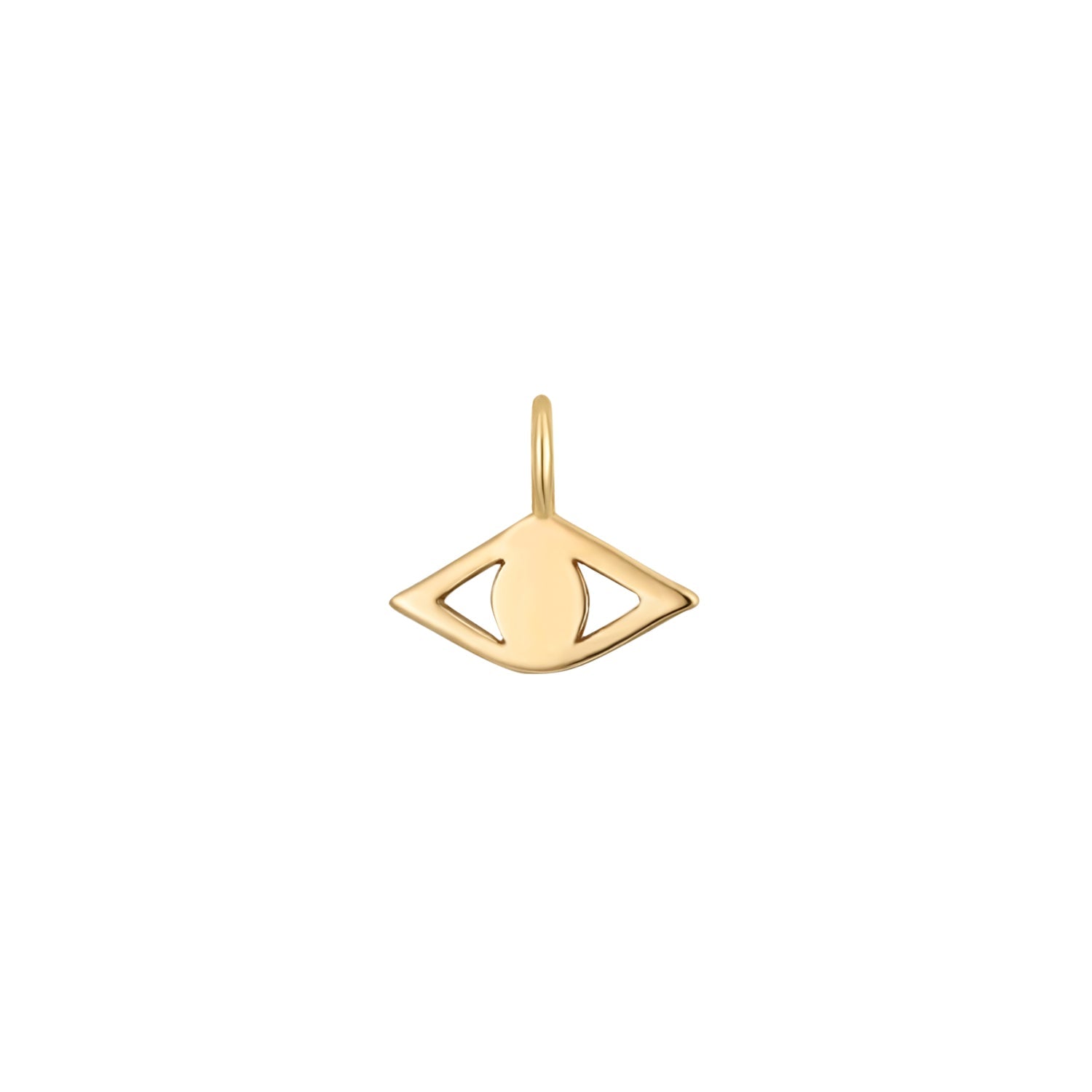 Permanent Jewelry 14K Solid Gold Evil Eye Charm