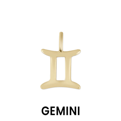 Permanent Jewelry 14K Solid Gold Zodiac Charms