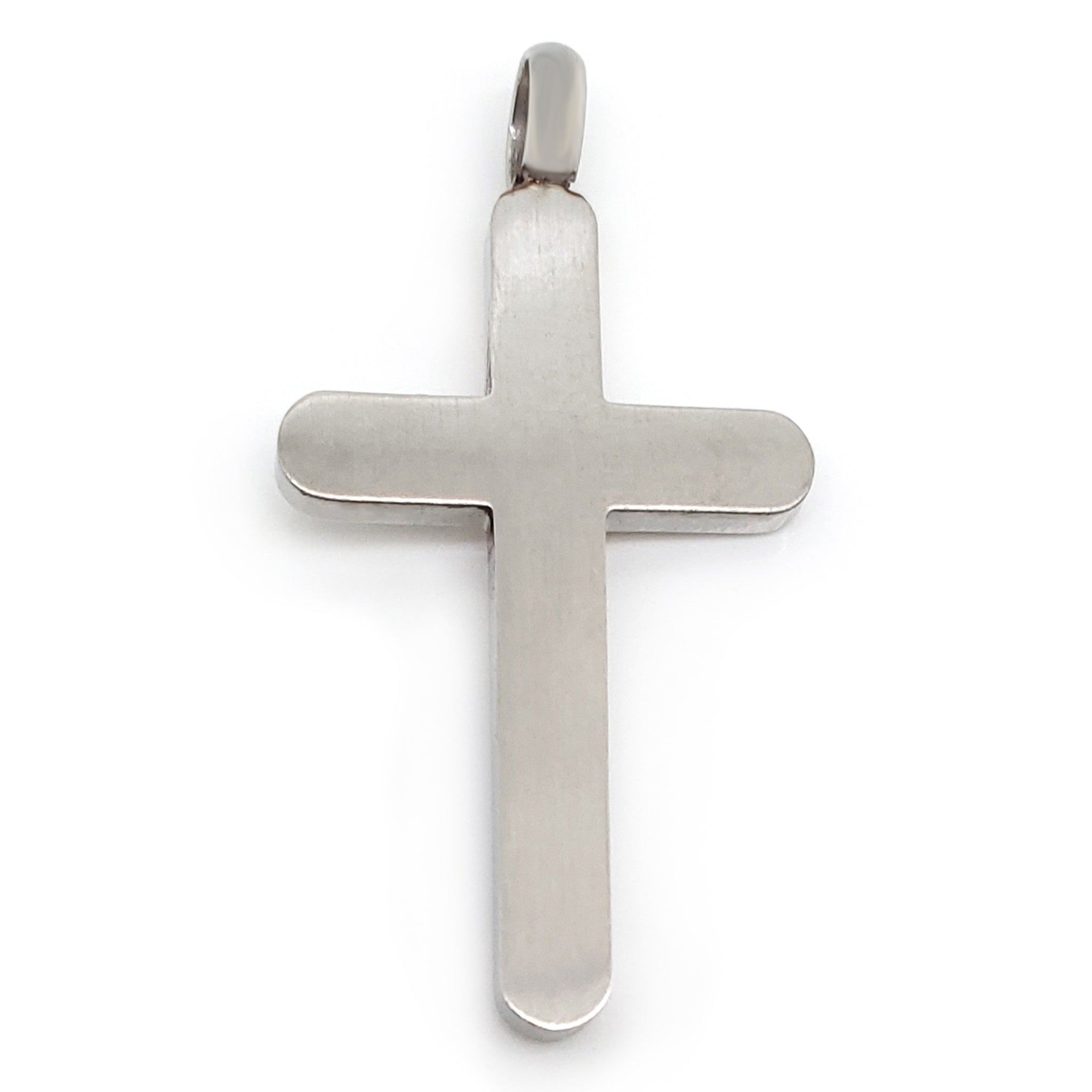 Stainless Steel Cubic Zirconia Rainbow Male Mars Symbol Cross Pendant