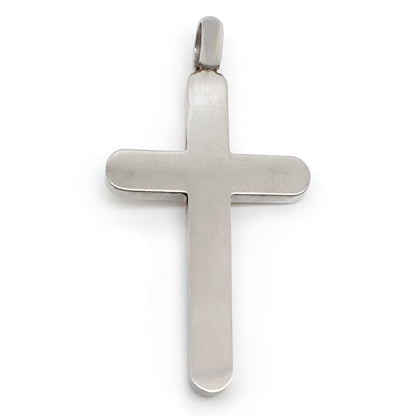Stainless Steel Cubic Zirconia Rainbow Male Mars Symbol Cross Pendant