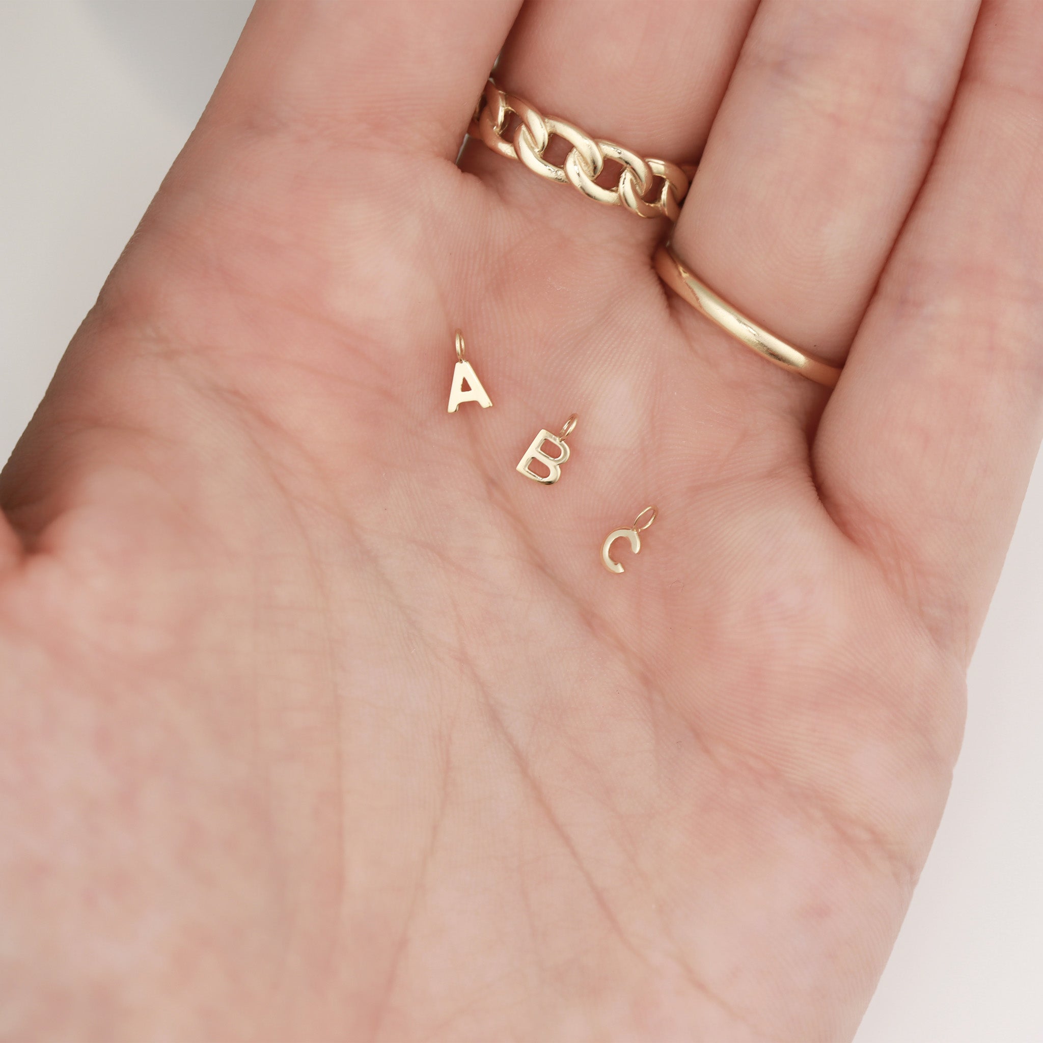 Permanent Jewelry Initial Letter Charm Set (A-Z)