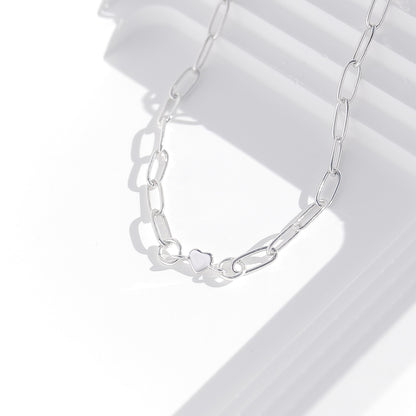 2.0 mm Fine Paperclip Chain .925 Sterling Silver Permanent Jewelry Chain - By the Foot