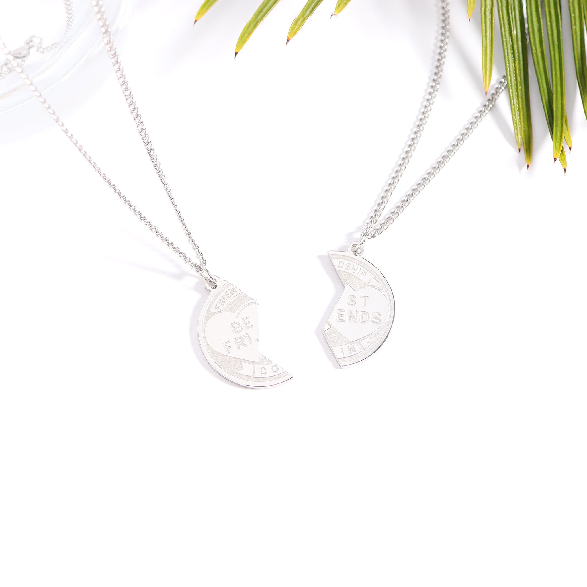 Stainless Steel Best Friend Break Apart Friendship Necklace