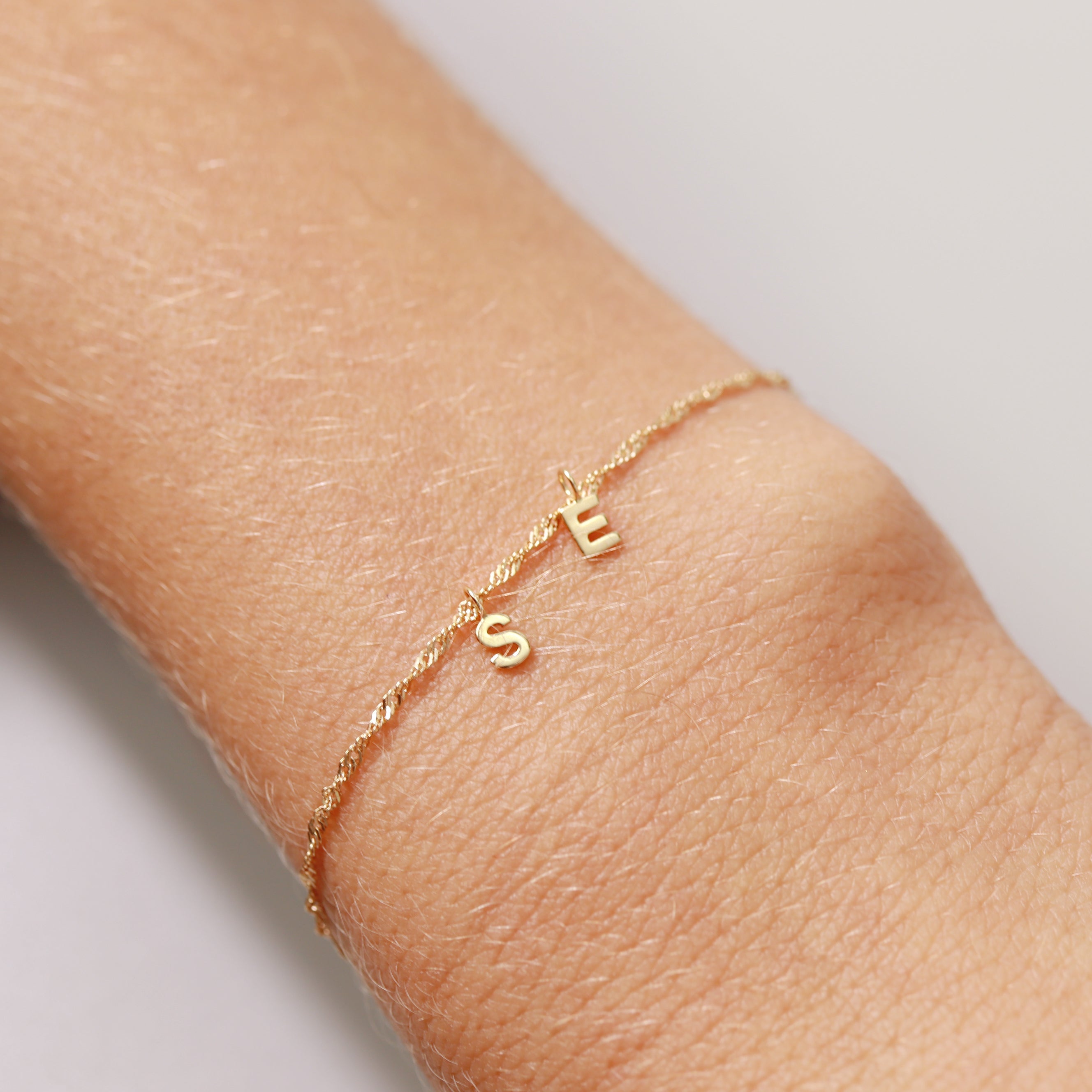 Permanent Jewelry 14K Solid Gold Initial Charms