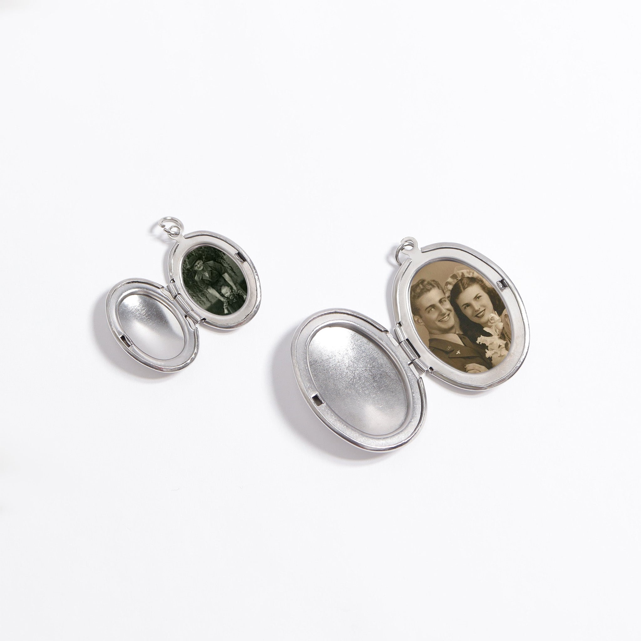 18K Gold PVD Stainless Steel Oval Locket