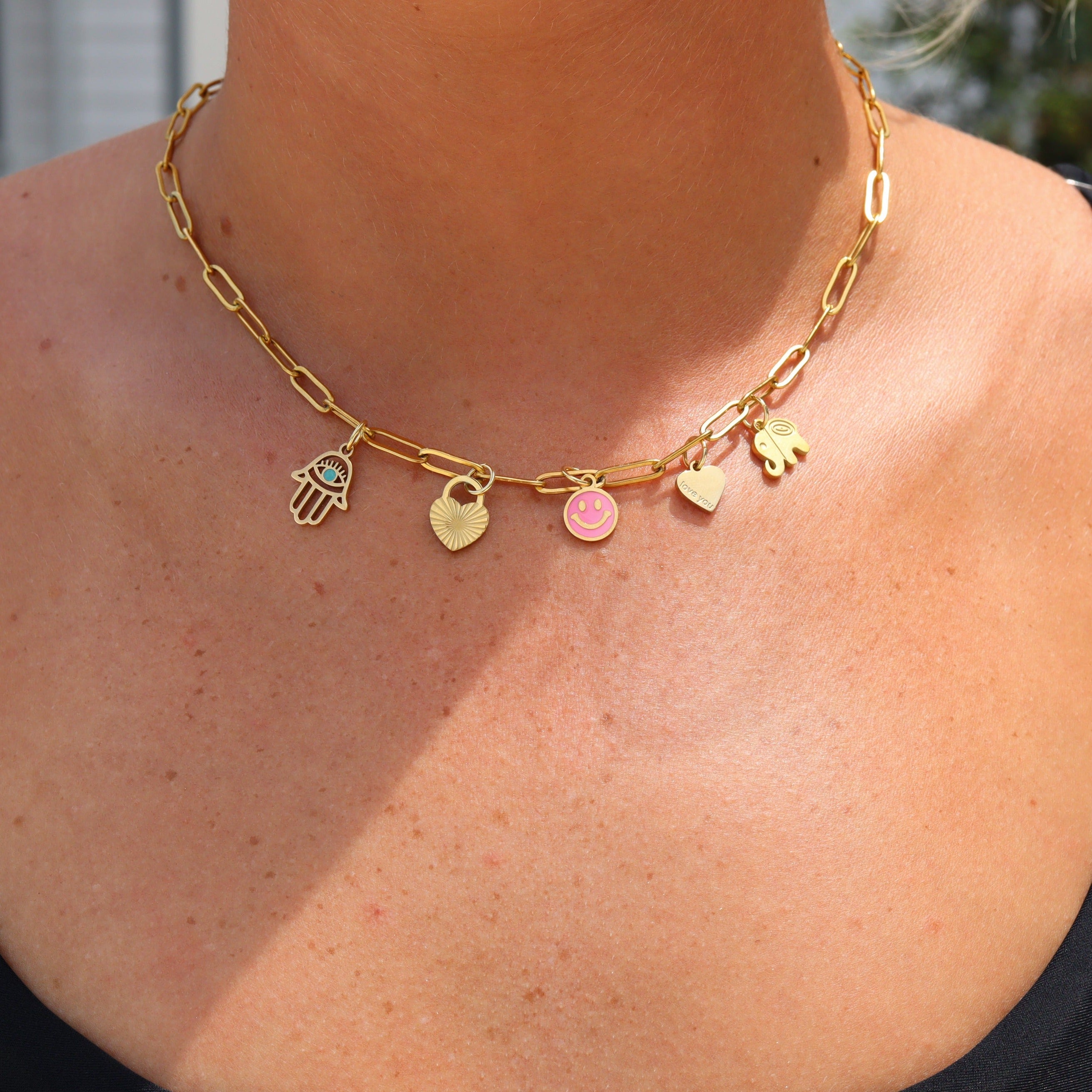 18K Gold PVD Stainless Steel Paperclip Chain - By The Foot