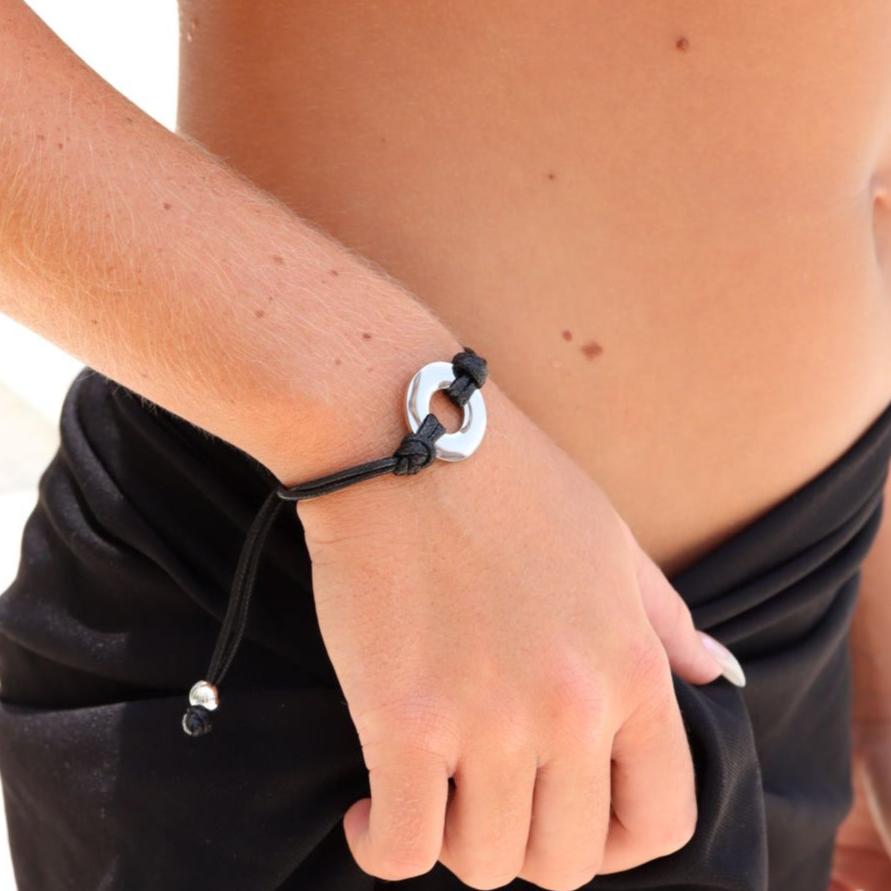 Stainless Steel Engravable Washer Friendship Bracelet