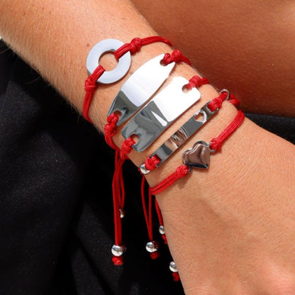 Engravable Oval ID Friendship Bracelet