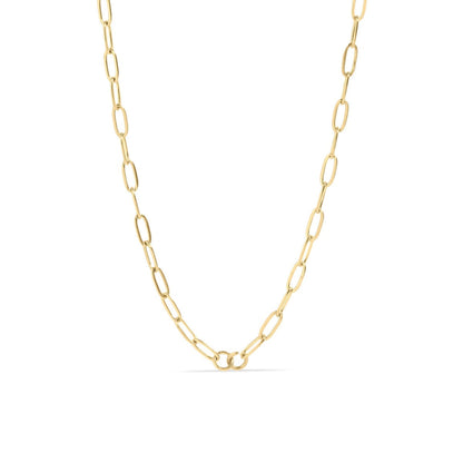 18K Gold PVD Paperclip Connector Chain Necklace