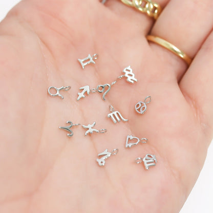 Permanent Jewelry .925 Sterling Silver Zodiac Charms