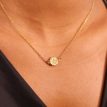 18K Gold PVD Stainless Steel Loop Connector Chain Necklace