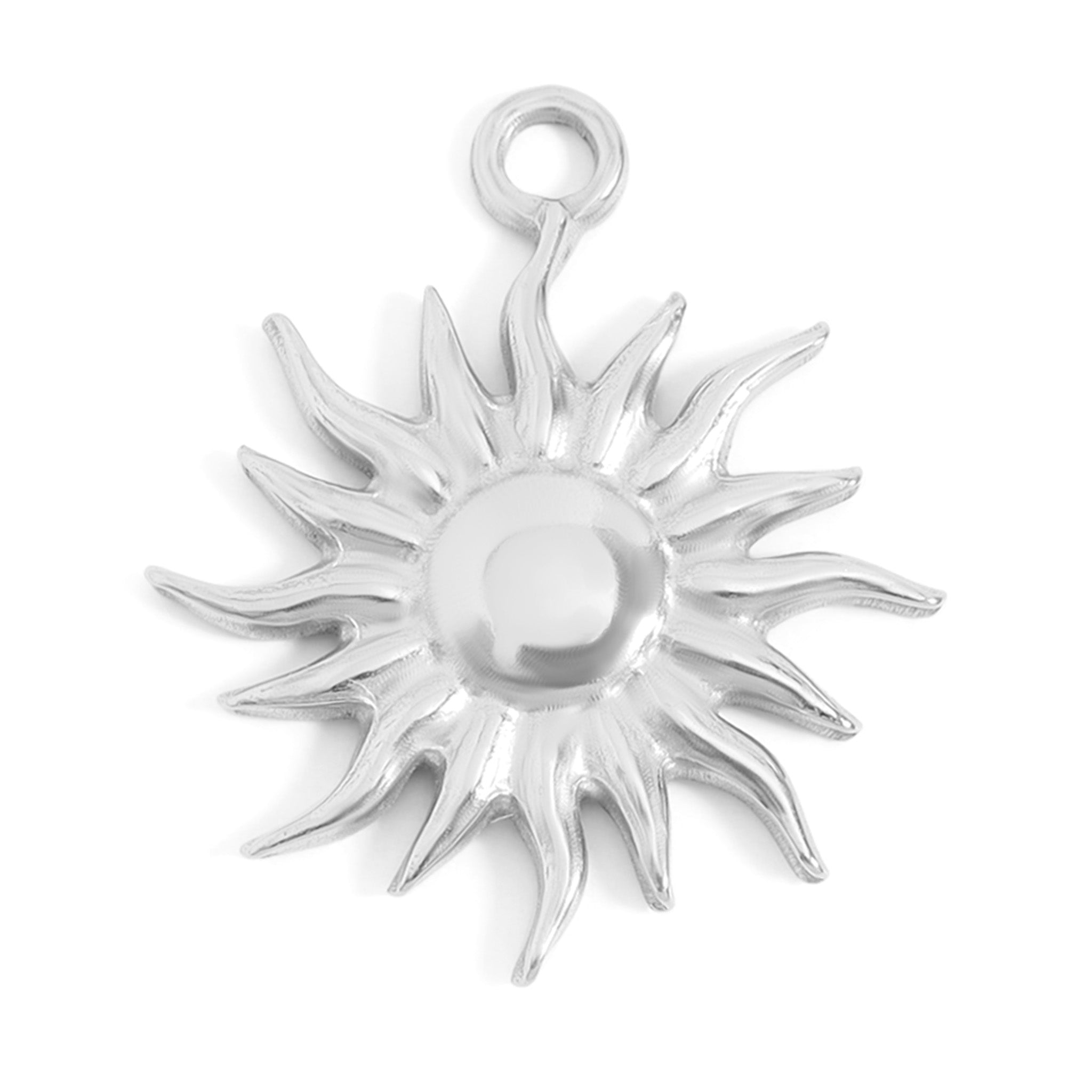 18K Gold PVD Stainless Steel Mystic Sun Charm