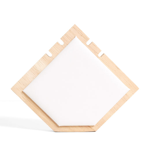 Natural Wood 2 Unit Triangle Necklace Display