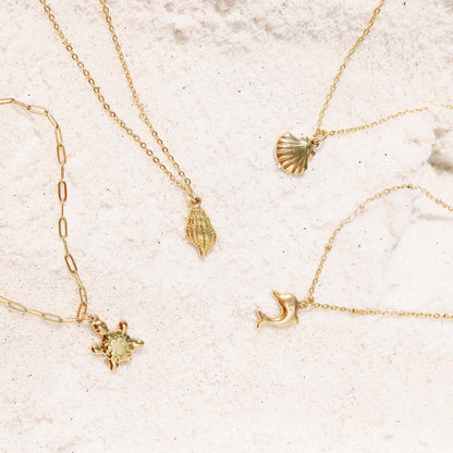 18K Gold PVD Stainless Steel Sea Turtle Charm