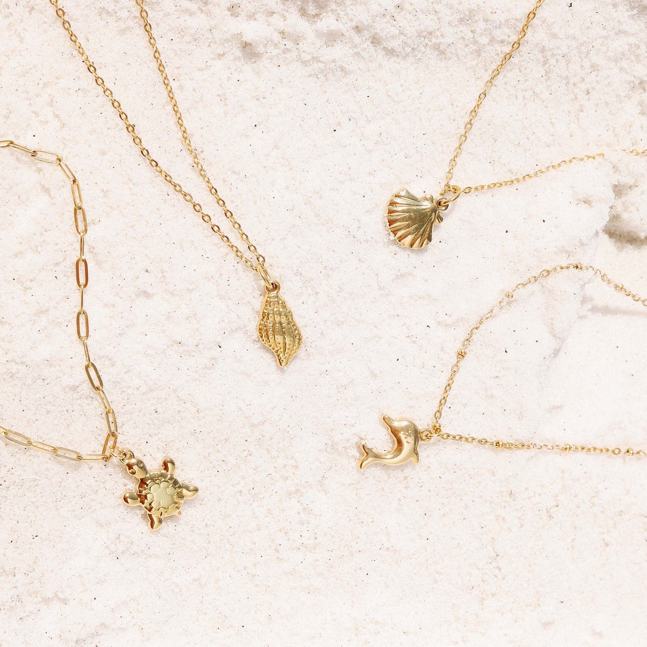 18K Gold PVD Stainless Steel Vacation Charm Set
