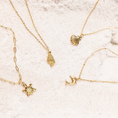 18K Gold PVD Stainless Steel Vacation Charm Set