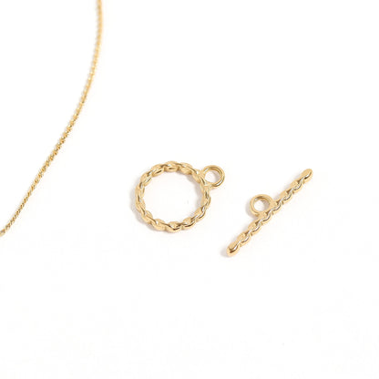 18K Gold PVD Stainless Steel Link Toggle Clasp