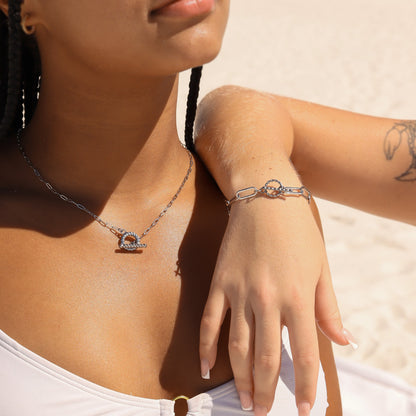 18K Gold PVD Stainless Steel Link Toggle Clasp