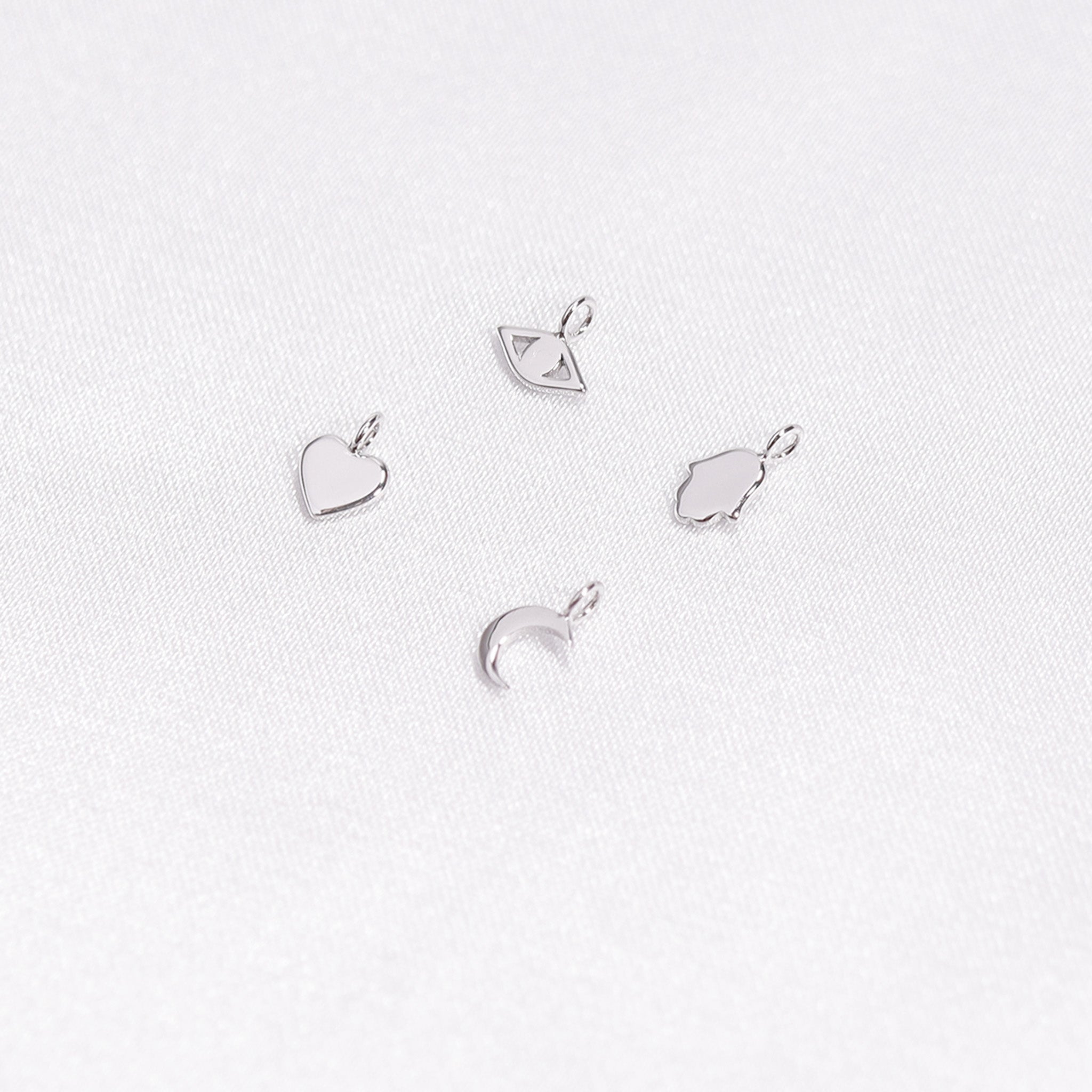 Permanent Jewelry .925 Sterling Silver Hamsa Hand Charm