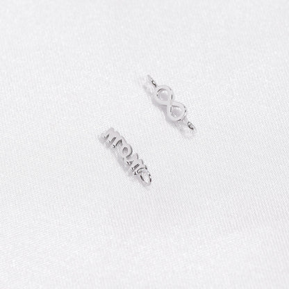 Permanent Jewelry Horizontal .925 Sterling Silver Infinity Charm
