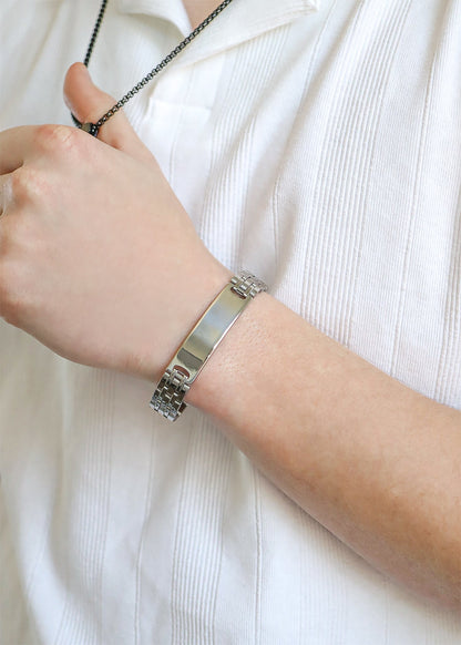 Stainless Steel Engravable ID Bracelet