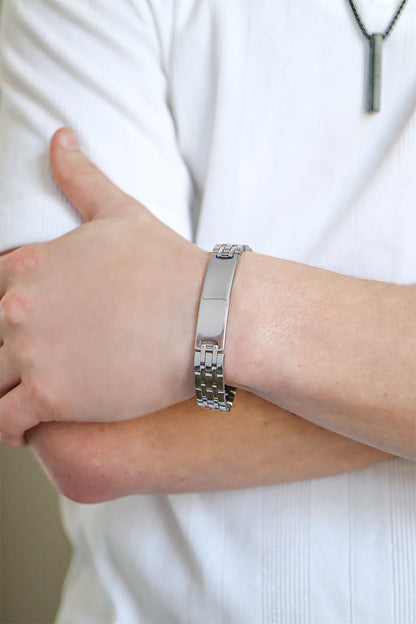 Stainless Steel Engravable ID Bracelet