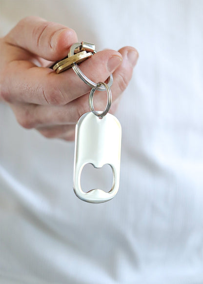 Stainless Steel Bottle Opener Blank Keychain