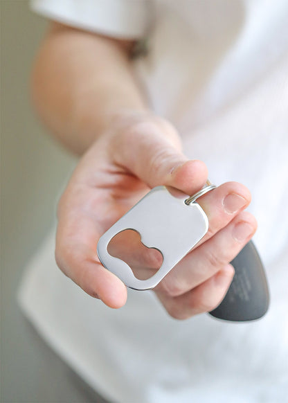 Stainless Steel Bottle Opener Blank Keychain