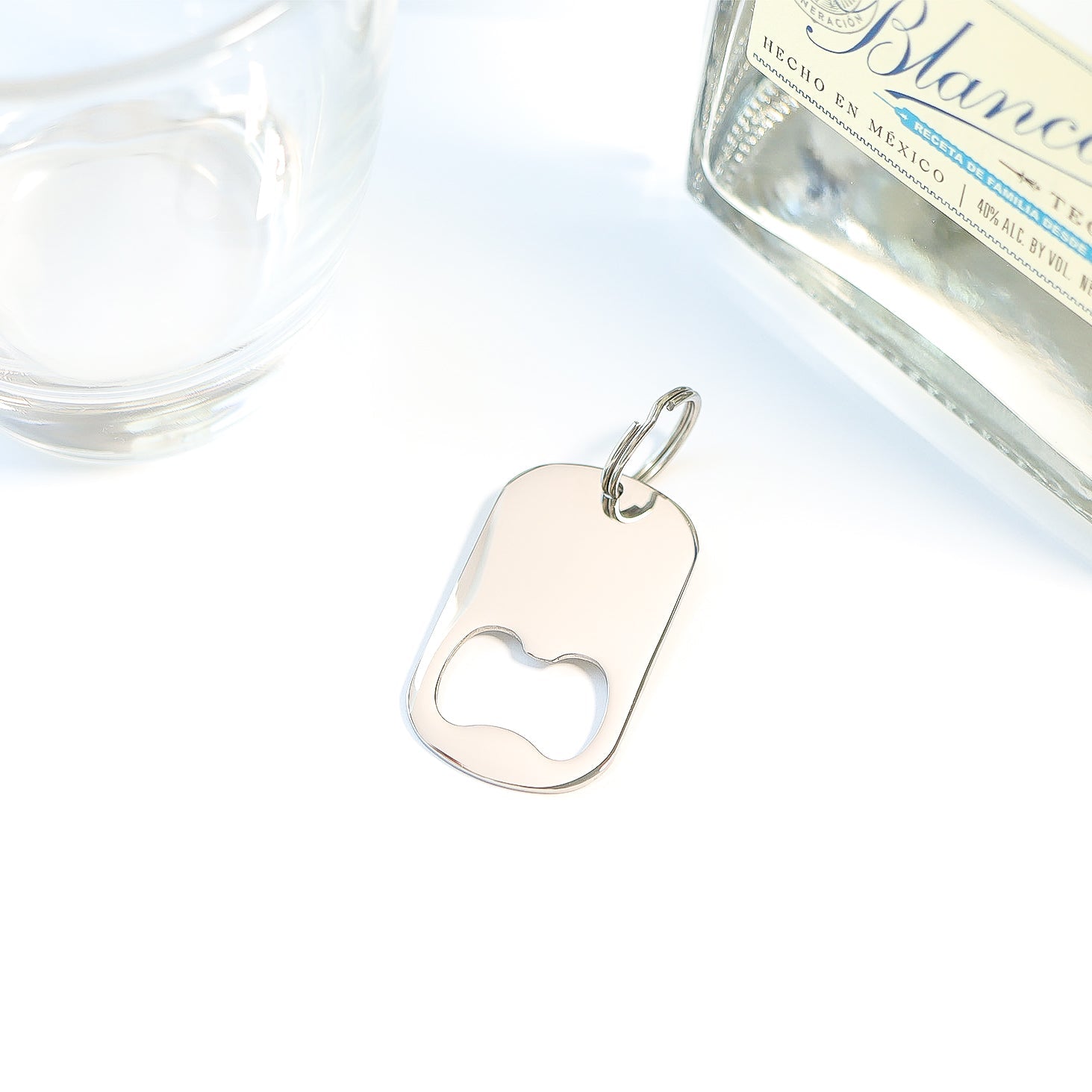 Stainless Steel Bottle Opener Blank Keychain