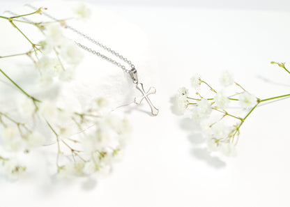 Stainless Steel Blank Cross Pendant
