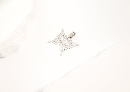 Stainless Steel Cutout Butterfly Pendant