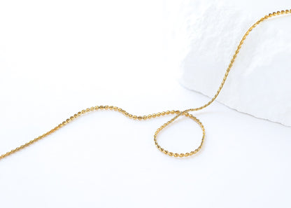 18K Gold PVD Stainless Steel Serpentine Chain Necklace