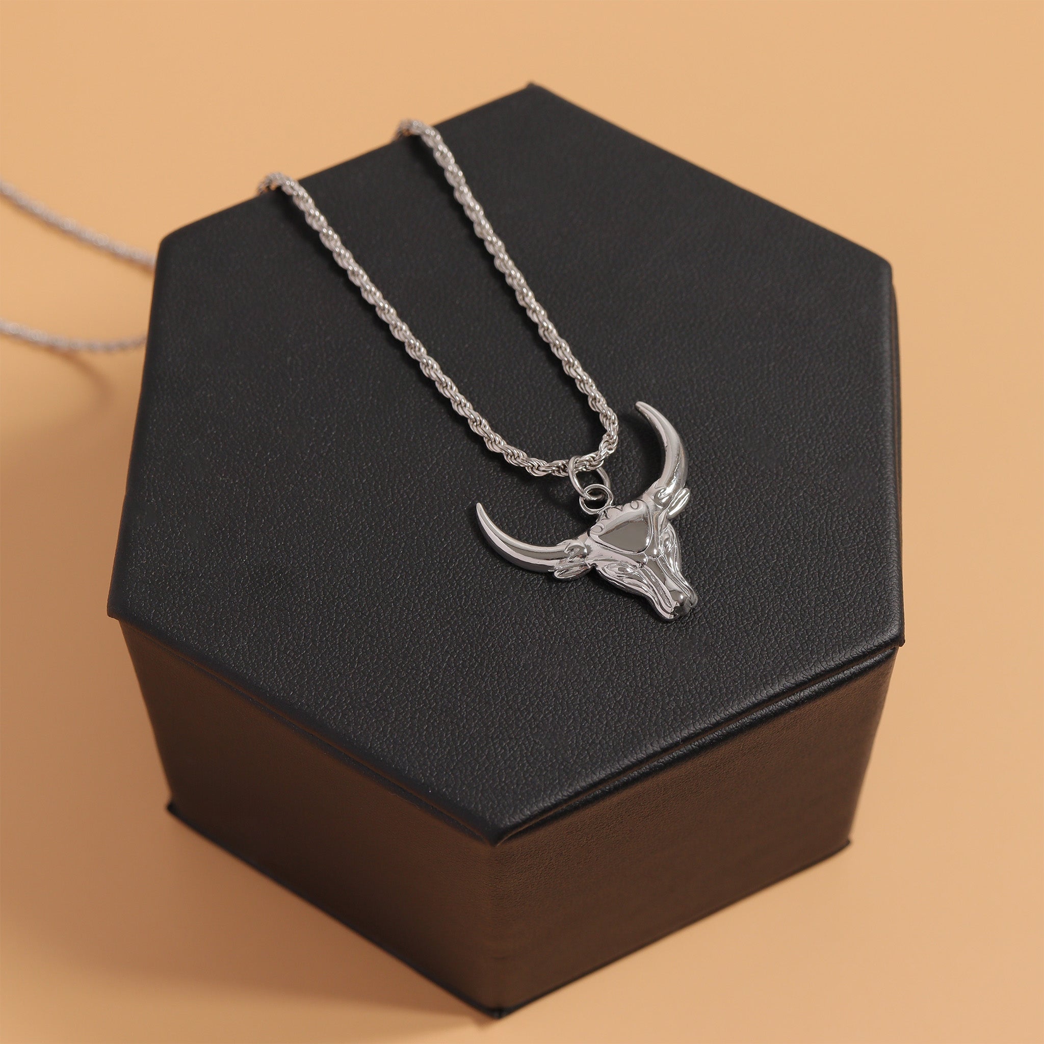 18K Gold PVD Stainless Steel Bull Charm
