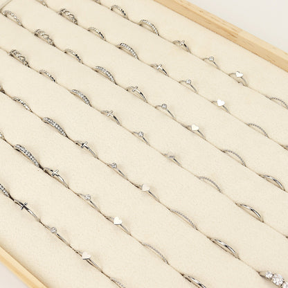Stainless Steel Symbol Stacking Rings