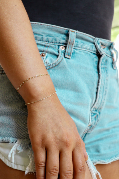 1.2 mm Singapore 14K Solid Gold Permanent Jewelry Chain - By the Inch
